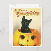 Een Merry Halloween Feestdagenkaart (Voorkant / Achterkant)