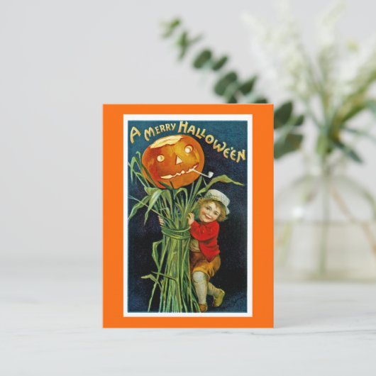 Een Merry Halloween Feestdagenkaart (Staand voorkant)