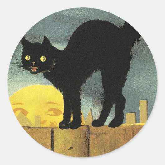 Een Merry Halloween Ronde Sticker (Voorkant)