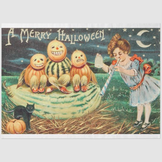 Een Merry Halloween Tissuepapier (Voorkant)
