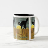 Een Merry Halloween Tweekleurige Koffiemok (Voorkant rechts)