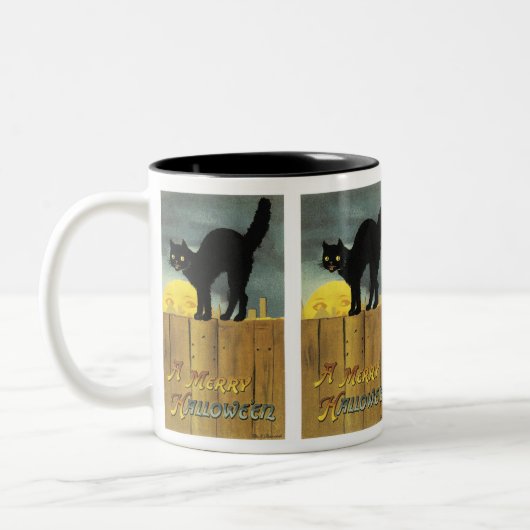 Een Merry Halloween Tweekleurige Koffiemok (Links)