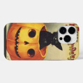 Een Merry Halloween van Ellen Clapsaddle, Kat iPhone Hoesje (Achterkant horizontaal)