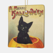 Een Merry Halloween van Ellen Clapsaddle,  Kat Keramisch Ornament (Links)