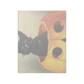 Een Merry Halloween van Ellen Clapsaddle,  Kat Notitieblok (Linkerzijde)