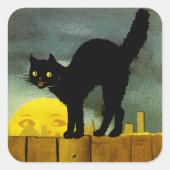 Een Merry Halloween Vierkante Sticker (Voorkant)