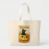 Een Merry Haloween Kitten Grote Tote Bag (Voorkant)
