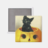 Een Merry Haloween Kitten Magneet (Voorkant / Achterkant)