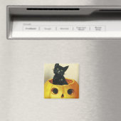 Een Merry Haloween Kitten Magneet (Insitu (Vaatwasser))