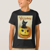 Een Merry Haloween Kitten T-shirt (Voorkant)