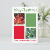 Een 'Merry Kerstmis'-kaartje van Z. Bedankkaart (Staand voorkant)