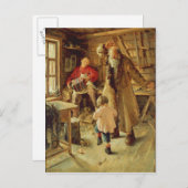 Een Merry Moment, 1897 Briefkaart (Voorkant / Achterkant)