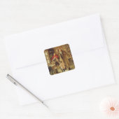 Een Merry Moment, 1897 Vierkante Sticker (Envelop)
