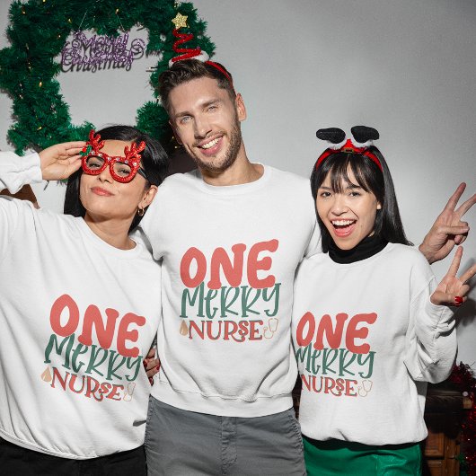 Een Merry Nurse kerst sweatshirt