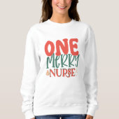 Een Merry Nurse kerst sweatshirt (Voorkant)