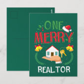 Een Merry Realtor Real Estate Ugly Kerstmis Briefkaart (Voorkant / Achterkant)
