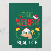 Een Merry Realtor Real Estate Ugly Kerstmis Kaart (Voorkant / Achterkant)