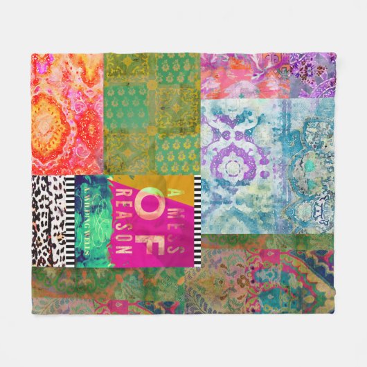 Een Mess Reason, Fleece Blanket, Medium (Voorkant (Horizontaal))