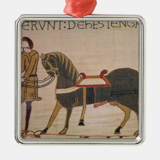 Een Messenger brengt nieuws van Harold naar Willia Metalen Ornament (Voorkant)