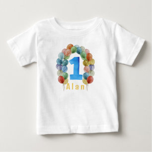 EEN met ballon schattig baby Tshirt
