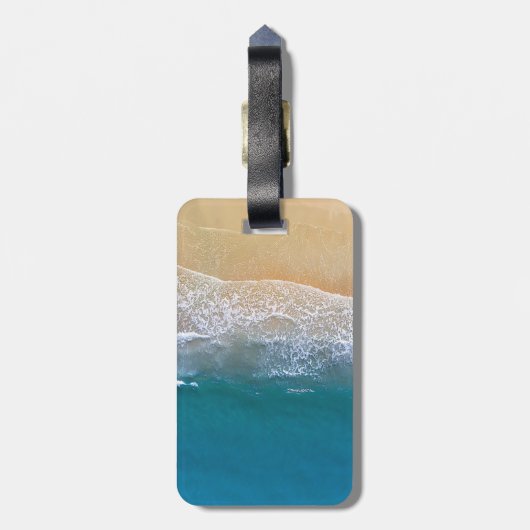 Een met de Beach Bagagelabel (Achterkant verticaal)