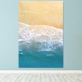 Een met de Beach Canvas Afdruk (Insitu (Houten vloer))