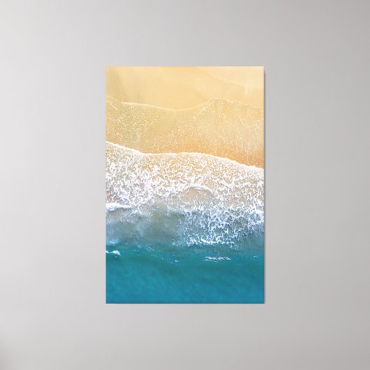 Een met de Beach Canvas Afdruk (Voorkant)