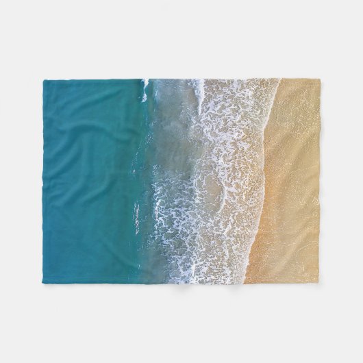 Een met de Beach Fleece Deken (Voorkant (Horizontaal))