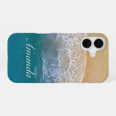 Een met de Beach iPhone 16 Hoesje (Achterkant horizontaal)