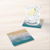 Een met de Beach Kartonnen Onderzetters (Insitu)