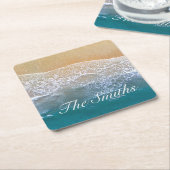 Een met de Beach Kartonnen Onderzetters (Schuin)