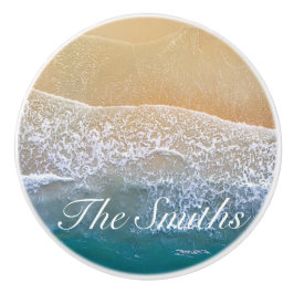 Een met de Beach Keramische Knop