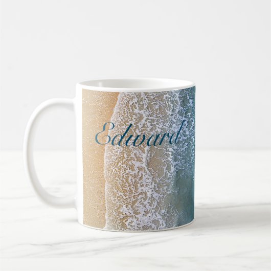 Een met de Beach Koffiemok (Links)