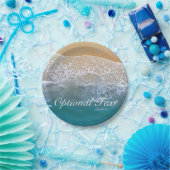 Een met de Beach Papieren Bordje (Feest)