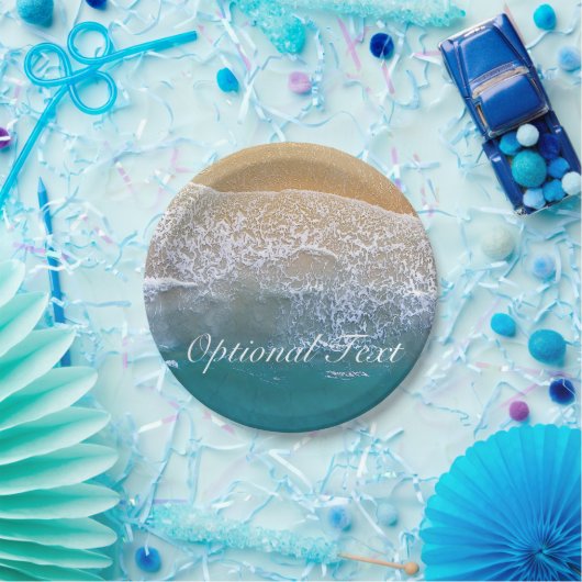 Een met de Beach Papieren Bordje (Feest)