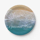 Een met de Beach Papieren Bordje (Voorkant)