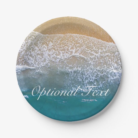 Een met de Beach Papieren Bordje (Voorkant)