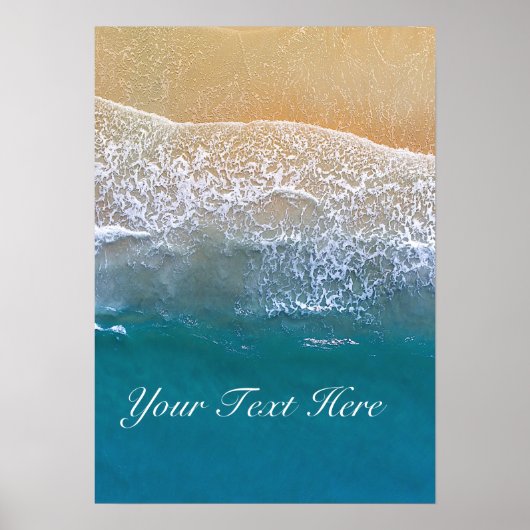 Een met de Beach Poster (Voorkant)