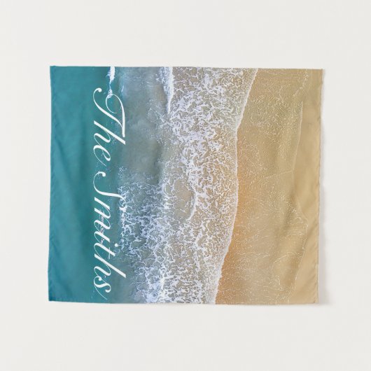 Een met de Beach Wandkleed (Voorkant (horizontaal))