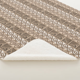 een met de hand getekend etnisch afrikaans stammen sherpa deken