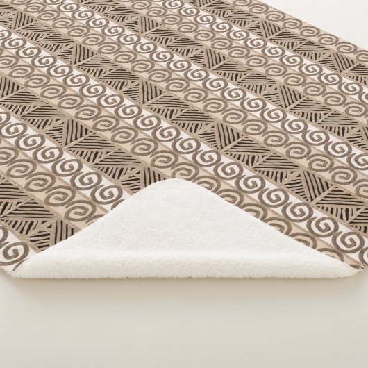 een met de hand getekend etnisch afrikaans stammen sherpa deken (3/4)