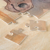 Een met de Herd Waterverf Paarden Legpuzzel (Zijkant)