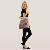 Een met de Herd Waterverf Paarden Tote Bag (Op model)