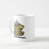 Een met de natuur wandelaar mok (Voorkant links)