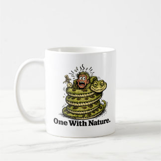 Een met de natuur wandelaar mok