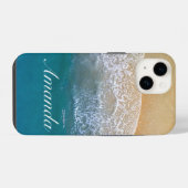 Eén met het Strand iPhone Hoesje (Achterkant horizontaal)