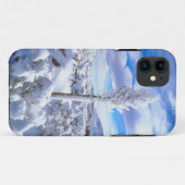 Een met sneeuw bedekte yucca Case-Mate iPhone case (Achterkant (horizontaal))