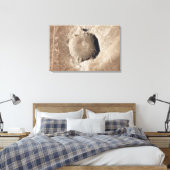 Een meteorietinslagkrater canvas afdruk (Insitu (Slaapkamer))