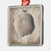 Een meteorietinslagkrater metalen ornament (Links)