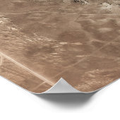 Een meteorietinslagkrater poster (Hoek)